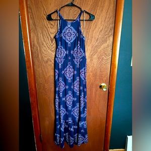 Boho Ruffle Hem Maxi Dress